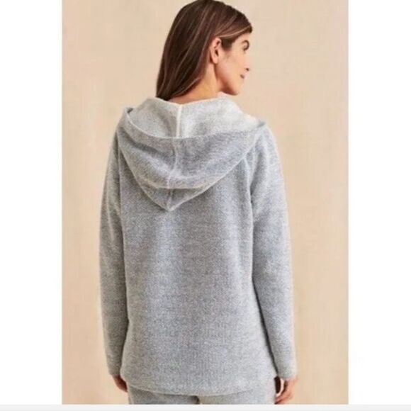 FAHERTY-Whitewater Baja Blue Hoodie V-Neck Pullover Oversized Beachy, Size Small - Picture 9 of 16